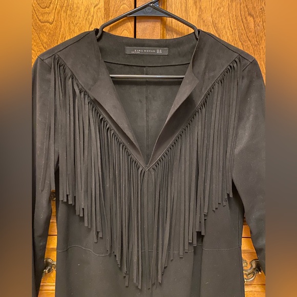 Zara faux suede fringe dress - Picture 2 of 4